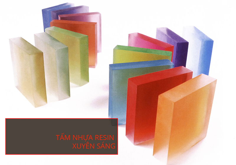 Các loại tấm nhựa resin xuyên sáng tại Trend Việt 