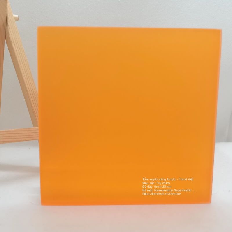 Tấm xuyên sáng Acrylic orange 2